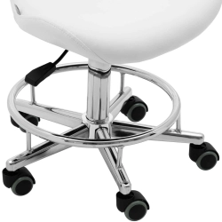 EAN 4062859183279 Krzesło kosmetyczne RUE na podstawie jezdnej - białe  Hurtownia Sklep