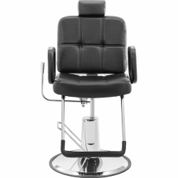 EAN 4062859190932 Fotel fryzjerski barberski kosmetyczny z zagłówkiem i podnóżkiem Physa KESWICK - czarny Hurtownia Sklep
