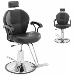EAN 4062859190949 Fotel fryzjerski barberski kosmetyczny z zagłówkiem i podnóżkiem Physa ILFORDK - czarny Hurtownia Skle