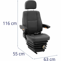 EAN 4062859087607 Siedzenie fotel uniwersalny regulowany do ciągnika traktorka kosiarki 52 x 50 cm Hurtownia Zielona Góra