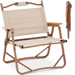 EAN 4062859187512 Krzesło kempingowe turystyczne do ogrodu składane do 120 kg - khaki Hurtownia Sklep