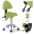 EAN 4250928693068 Krzesło kosmetyczne siodłowe z oparciem obrotowe regulowane BERLIN - zielone Hurtownia Sklep