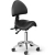 EAN 4250928693044 Krzesło kosmetyczne siodłowe z oparciem obrotowe regulowane BERLIN - czarne Hurtownia Zielona Góra