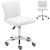 EAN 4062859183149 Krzesło kosmetyczne obrotowe z oparciem na kółkach 45-59 cm CULLY - białe Hurtownia Sklep