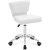 EAN 4062859183170 Krzesło taboret kosmetyczny z oparciem na kółkach do 150 kg HORW biały Hurtownia Sklep