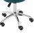 EAN 4062859183217 Krzesło kosmetyczne obrotowe z oparciem na kółkach 46-60 cm ASCONA - turkusowe Hurtownia Sklep