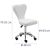 EAN 4062859183255 Krzesło kosmetyczne obrotowe z oparciem na kółkach 49-63 cm PULLY - białe Hurtownia Sklep
