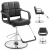 EAN 4062859190901 Fotel fryzjerski barberski kosmetyczny z podnóżkiem Physa EPSOM - czarny Hurtownia Sklep