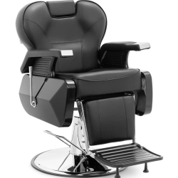 EAN 4062859235633 Fotel fryzjerski barberski z podnóżkiem EAVES - czarny Hurtownia Sklep