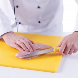 Nóż kucharski do drobiu HACCP 320mm - żółty - HENDI 842638