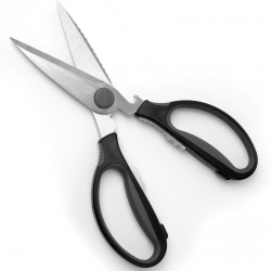 Nożyce kuchenne rozkładane z miękkim uchwytem - otwieracz - HENDI 856284