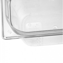 Pojemnik spożywczy z tritanu BPA free GN 1/4 wys. 100 mm - Hendi 869529
