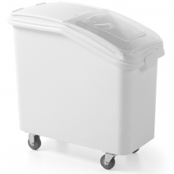 Wózek pojemnik gastronomiczny na kółkach na sypkie produkty żywnościowe poj. 98L Hurtownia Sklep Cena Tanio