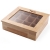 Ekspozytor pudełko na herbatę drewniane 30x28cm - Hendi 456514 Hurtownia Sklep Cena Tanio