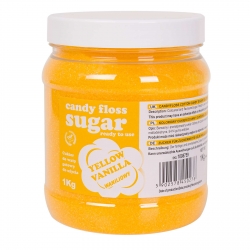 Żółty waniliowy cukier do waty cukrowej producent hurtownia sklep tanio.