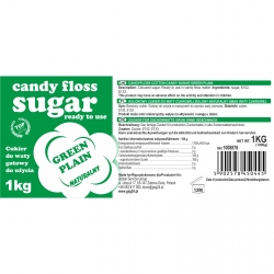 Kolorowy Smakowy Cukier Do Waty Cukrowej Na Patyku Zielony Producent Hurtownia