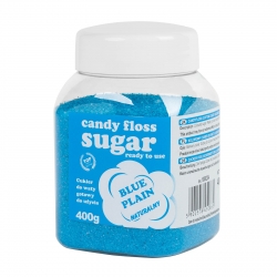 Cukier do waty cukrowej niebieski naturalny smak waty cukrowej 400g Producent Hurtownia