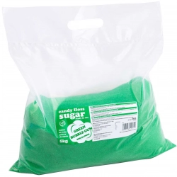EAN 5902578455341 Kolorowy cukier do waty cukrowej zielony o smaku gumy balonowej 5kg Hurtownia Sklep Zielona Góra