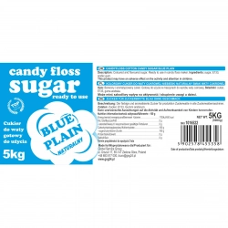 EAN 5902578455358 Kolorowy cukier do waty cukrowej niebieski o smaku naturalnym 5kg Hurtownia Zielona Góra Sklep