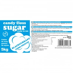EAN 5902578455365 Kolorowy cukier do waty cukrowej niebieski o smaku czarnej porzeczki 5kg Hurtownia Zielona Góra Sklep
