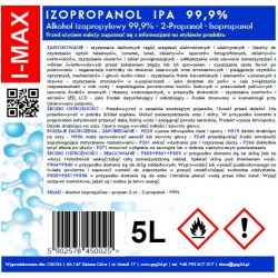 Alkohol izopropylowy Izopropanol IPA I-MAX 99,9% 5L