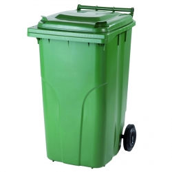 Pojemnik kubeł na odpady i śmieci ATESTY Europlast Austria - zielony 240L Hurtownia Sklep Cena Najtaniej Zielona Góra Dy
