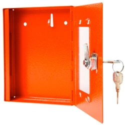 Szafka kasetka z szybką na klucz ewakuacyjny awaryjny 15x12x3cm czerwona GSG24 5902578455662