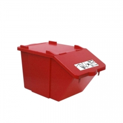 Pojemnik do sortowania odpadów piętrowy - czerwony 45L
