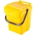 Kosz pojemnik do segregacji sortowania śmieci na plastik metal - żółty Urba 40L