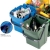 Kosz pojemnik do segregacji sortowania śmieci na papier - niebieski Urba 40L