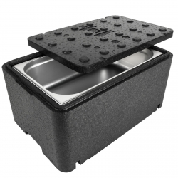 Termobox pudełko termos pojemnik termiczny z pokrywką do żywności leków 600x400x296mm GN1/1 48L Arpack Hurtownia Sklep C