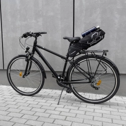 Pojemna torba rowerowa pod siodełko torba podsiodłowa duża 12 l czarny  WOZINSKY 5907769300363