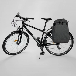 Torba rowerowa na bagażnik plecak rowerowy ze stelażem 2w1 30l czarny  WOZINSKY 5907769301360
