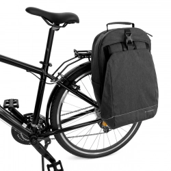 Torba rowerowa na bagażnik plecak rowerowy ze stelażem 2w1 30l czarny  WOZINSKY 5907769301360