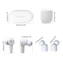 Słuchawki dokanałowe wodoodporne bezprzewodowe Bluetooth Apollo Air + TWS ANC biały  Tronsmart 6970232013908