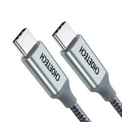 Kabel przewód USB Typ C - USB Typ C 5A 100W PowerDelivery 480Mbps 1,8 m szary  CHOETECH 6971824973099