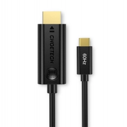 Kabel adapter przejściówka z USB Typ C - HDMI 2.0 4K 60Hz 1,8m czarny  CHOETECH 6971824972344