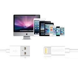 Kabel przewód USB-A - Lightning MFI 1,8m certyfikowany biały  CHOETECH 6971824971750