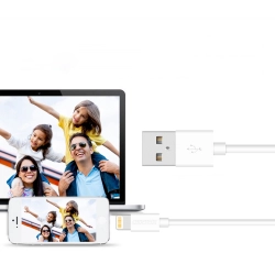 Kabel przewód USB-A - Lightning MFI 1,8m certyfikowany biały  CHOETECH 6971824971750