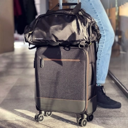 Torba sportowa podróżna plecak bagaż podręczny 40x20x25cm czarny  Wozinsky 5907769301278