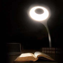 Bezprzewodowa lampka LED do czytania z klipsem + kabel micro USB czarny Hurtel 9145576237588