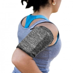 Opaska na ramię do biegania ćwiczeń fitness armband XL szara Hurtel 9145576258019