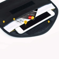 Etui antykradzieżowe na klucze samochodowe klatka Faradaya 20x11cm czarny HURTEL 9111201906839