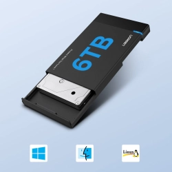 Kieszeń na dysk HDD SSD obudowa dysku SATA 2,5'' USB 3.2 Gen 1  UGREEN 6957303838486