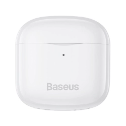 Bezprzewodowe słuchawki Bluetooth 5.0 TWS douszne wodoodporne IP64 E3 biały  BASEUS 6932172602116