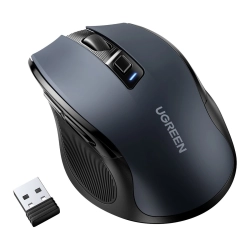 Ergonomiczna myszka bezprzewodowa optyczna USB 2.4GHz 4000DPI czarny  UGREEN 6957303895458