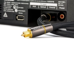 Optyczny kabel przewód audio cyfrowy światłowód Toslink SPDIF 3m czarny  WOZINSKY 5907769300943
