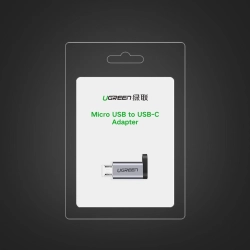 UGREEN 6957303855902 Adapter przejściówka z USB-C na micro USB - szary