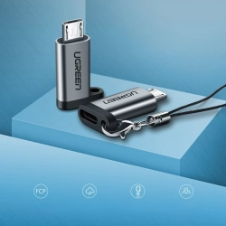 UGREEN 6957303855902 Adapter przejściówka z USB-C na micro USB - szary