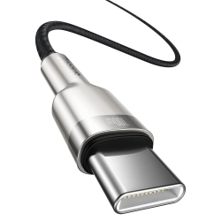 BASEUS 6953156202320 Przewód kabel USB-C - USB-C Cafule Metal Data Power Delivery 100W 1m - czarny